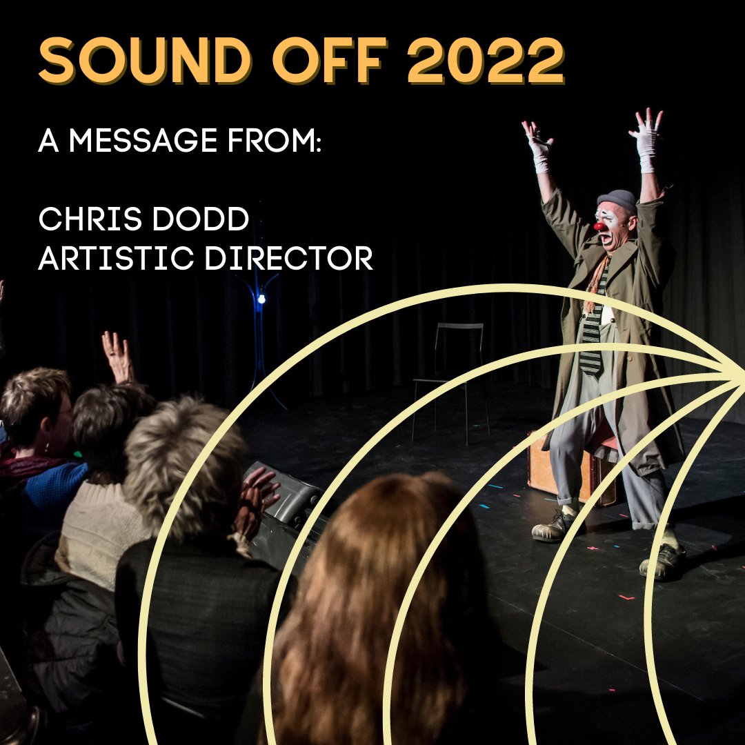 The 6th edition of SOUND OFF is nearly upon us!
Sending you warm greetings from the traditional meeting ground of amiskwacîwâskahikan (Edmonton), located within Treaty 6. I’m looking forward to enjoying theatre in-person with all of you once again. #DeafTheatre