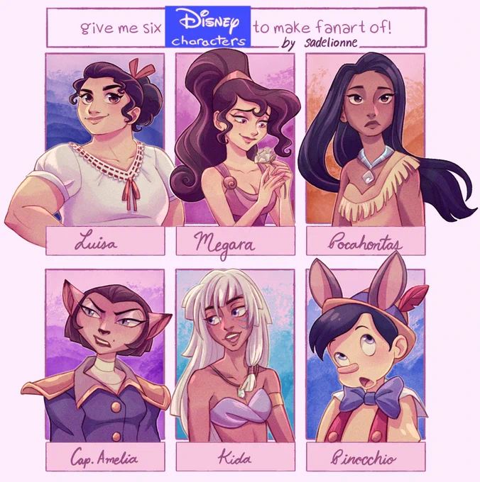 Haven't done one of these in a while 💖 #disney #fanart 