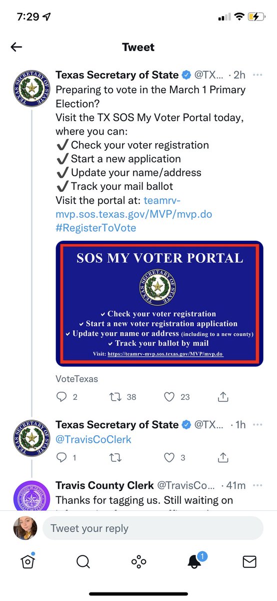 EhresmanKatya's tweet photo. So... today in Texas voting rights. The Texas Secretary of State's office started a Twitter feud with the Travis County clerk. Because, why not? https://t.co/vV4MdRBC67