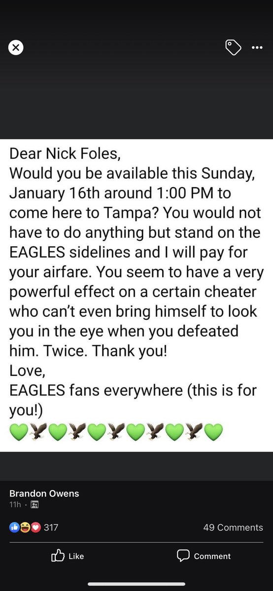 trillguymanny's tweet photo. #bdn @NickFoles and then just sign with us and be our forever backup please https://t.co/zWeqjG4n9Y
