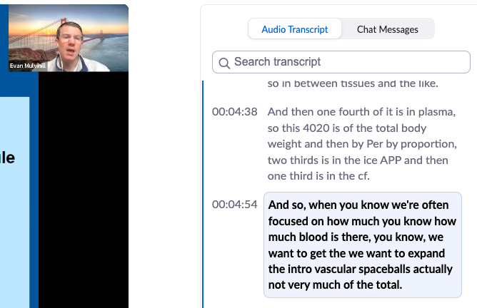 According to Zoom transcription, Professor Evan teaches about expanding the vascular spaceballs #zoomrecording #zoomtranscription #vascularspaceballs #twitterx #medtwitter