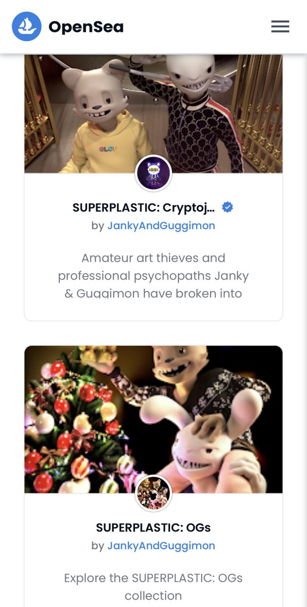 nft_ghost's tweet photo. Hey @superplastic Would be good to know if there is utility planned for OG collection? I feel it's completely being ignored. Not even listed in your official links on discord. And it's pretty undervalued IMO. https://t.co/0uO2jIkJtm