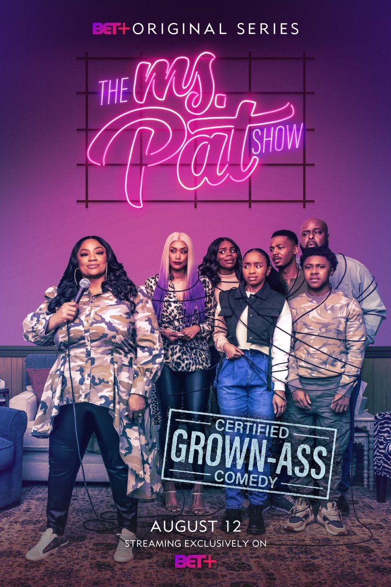 TamiRoman's tweet photo. FRIENDLY REMINDER… @themspatshow #TheMsPatShow is streaming on @betplus it’s a holiday weekend, so binge all 10 episodes! Thank me later 😂😂 #GrownAssComedy https://t.co/9ktqW39aAO