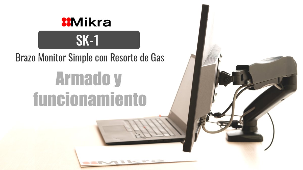 MikraSpA's tweet photo. Brazo Monitor Simple con Resorte de Gas | SK-1 de Mikra https://t.co/ilRMKXDJv3 a través de @YouTube https://t.co/jpXjB4CT1i