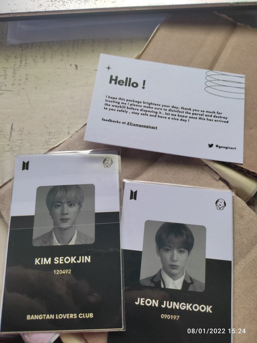 jyscartzs's tweet photo. #rinesmails ♡
— from: 💌 @googicart

sorry for the late feedback pero jin arrived safely! thank you sm din sa freebies and the fast shipment ^^

#fromgoogicart https://t.co/B94FBIk6S1