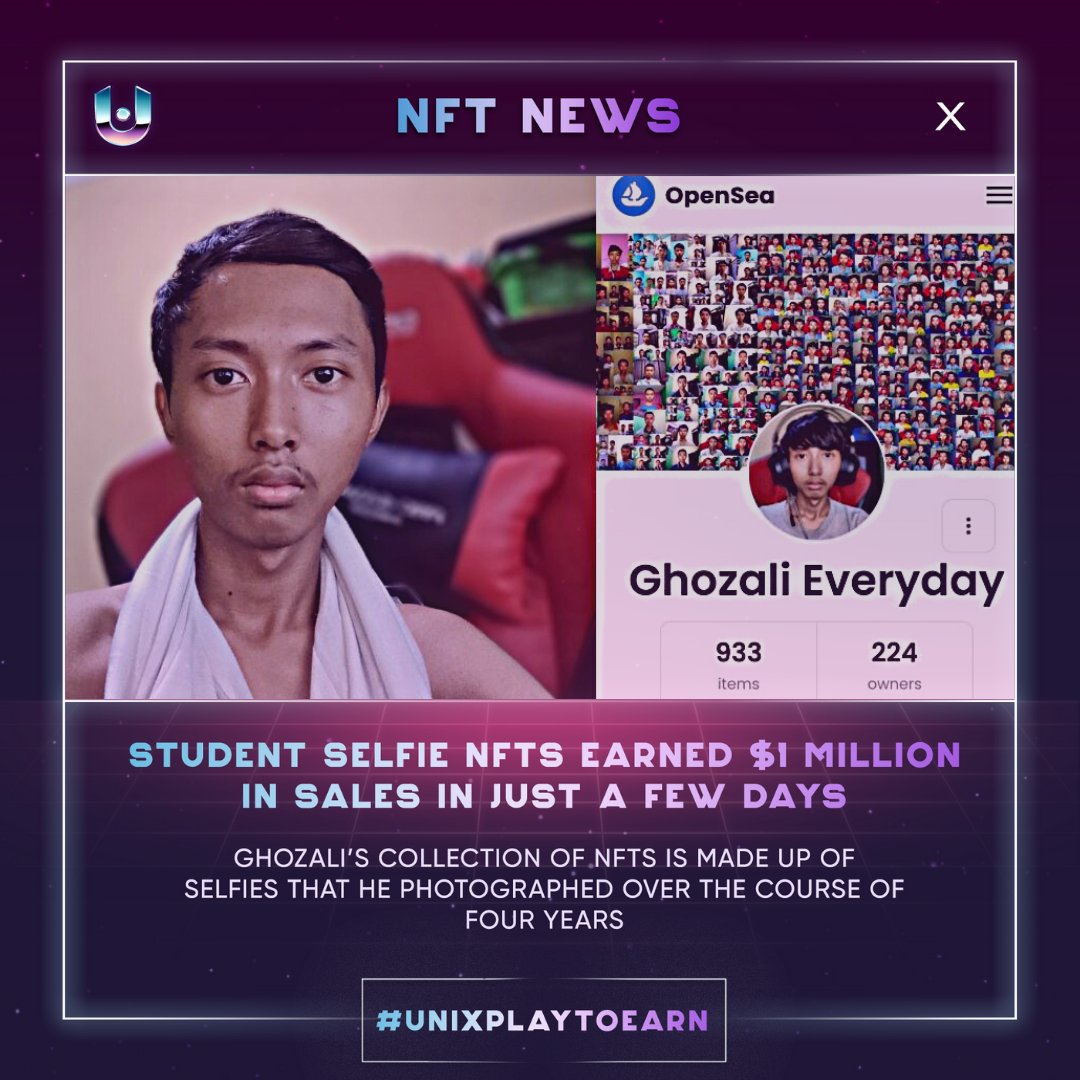 unixcorpgg's tweet photo. Some of us buy, &amp; get #NFTs on a #PlayToEarn #blockchaingaming, and many more!
But only a few can have ideas to make their own #selfies into #NFTCollections, sell it on public &amp; earn lots of #cryptos! 

Do you have the courage to start?

Link:
https://t.co/Kl8CbLHG2s

#NFTnews https://t.co/gZimgVZHdb