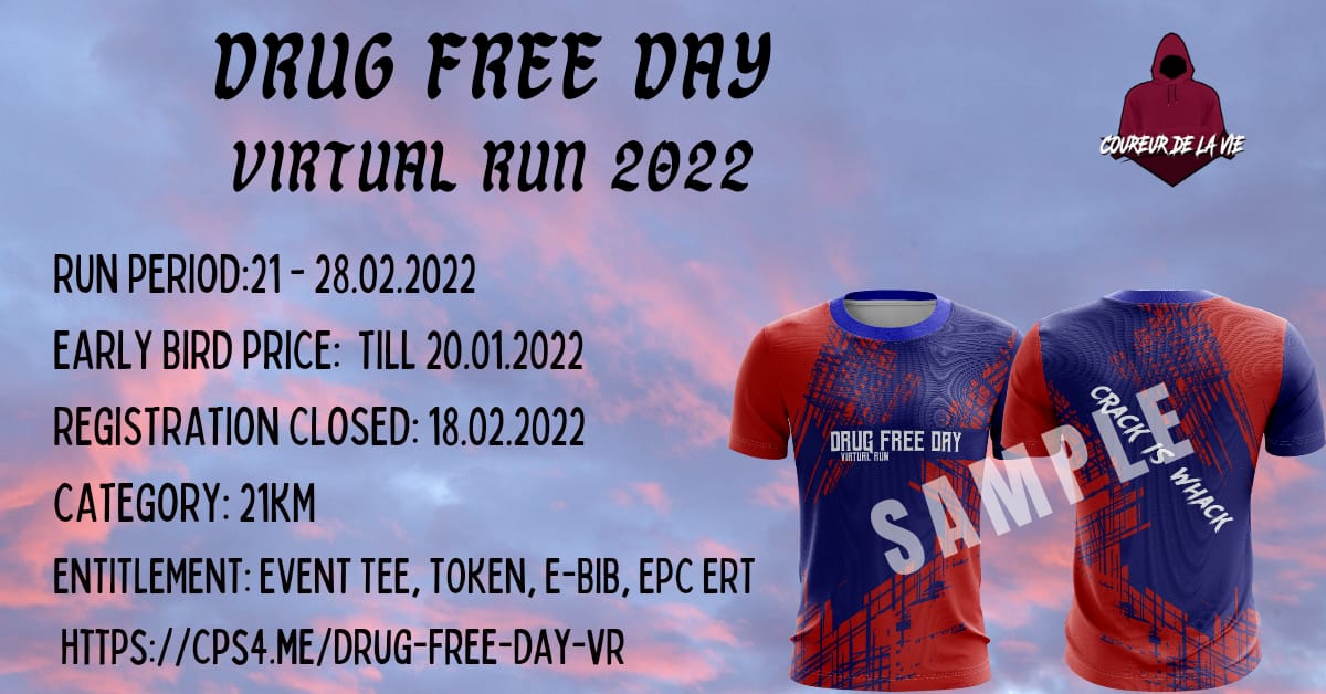 aty_zack's tweet photo. Crack is Whack!
Let's have a great life🥰
Join us in Drug Free Day Virtual Run 2022
https://t.co/S8bqbw1edC
#coureurdelavie #DFDVR22 #crackiswhack #runanddonate #running @raffradzuan @aqilahsalma24 https://t.co/DC9fJjCaVp
