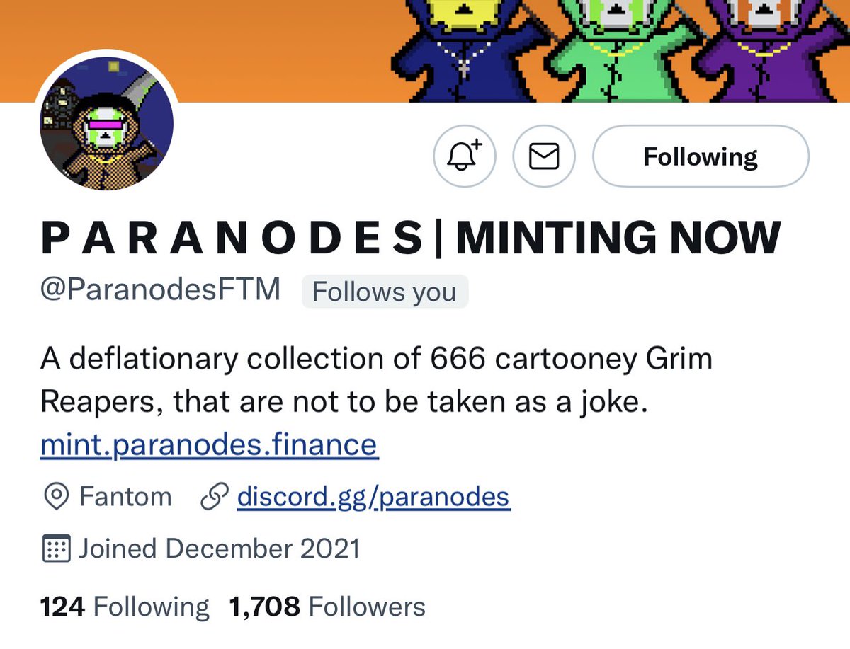 👾🤝👾🤝👾🤝👾🤝
We will ALWAYS support pixel art projects on $FTM 

<a href="/ParanodesFTM/">P A R A N O D E S</a> is minting. Here’s your chance to win a free #NFT mint 🍬

🔥❤️&amp;RT
🔥Follow <a href="/ftmbabypunks/">🧸𝙵𝚊𝚗𝚝𝚘𝚖𝙱𝚊𝚋𝚢𝙿𝚞𝚗𝚔𝚜🧸</a> &amp; <a href="/ParanodesFTM/">P A R A N O D E S</a> 
🔥Tag a few noobs 

~24 hours to earn your spot on the 📀

$FTM #FTM #NFTs #BuildOnOpera