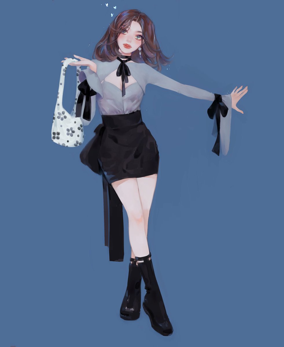 conniekims's tweet photo. Finally picked up the *apple* pencil  and finished drawing something #ootd #Digital #drawing #fashiondrawing https://t.co/BJk4vJx73N