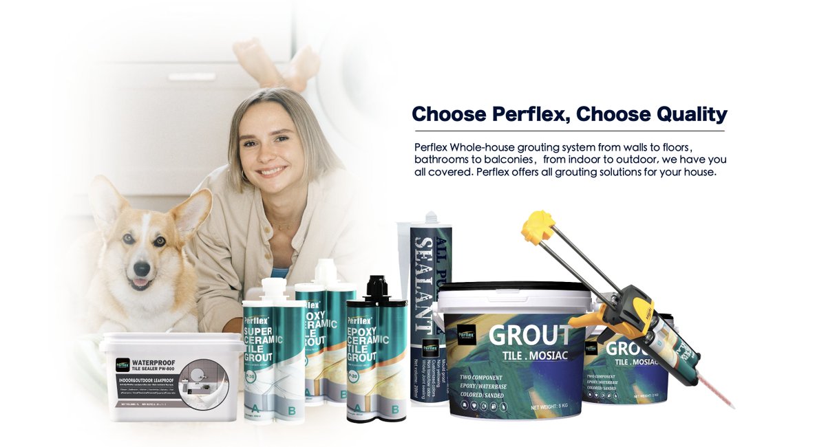 Choose Perflex, Choose Quality
Perflex Whole-house grouting system from walls to floors，bathrooms to balconies，from indoor to outdoor, we have you all covered. Perflex offers all grouting solutions for your house.