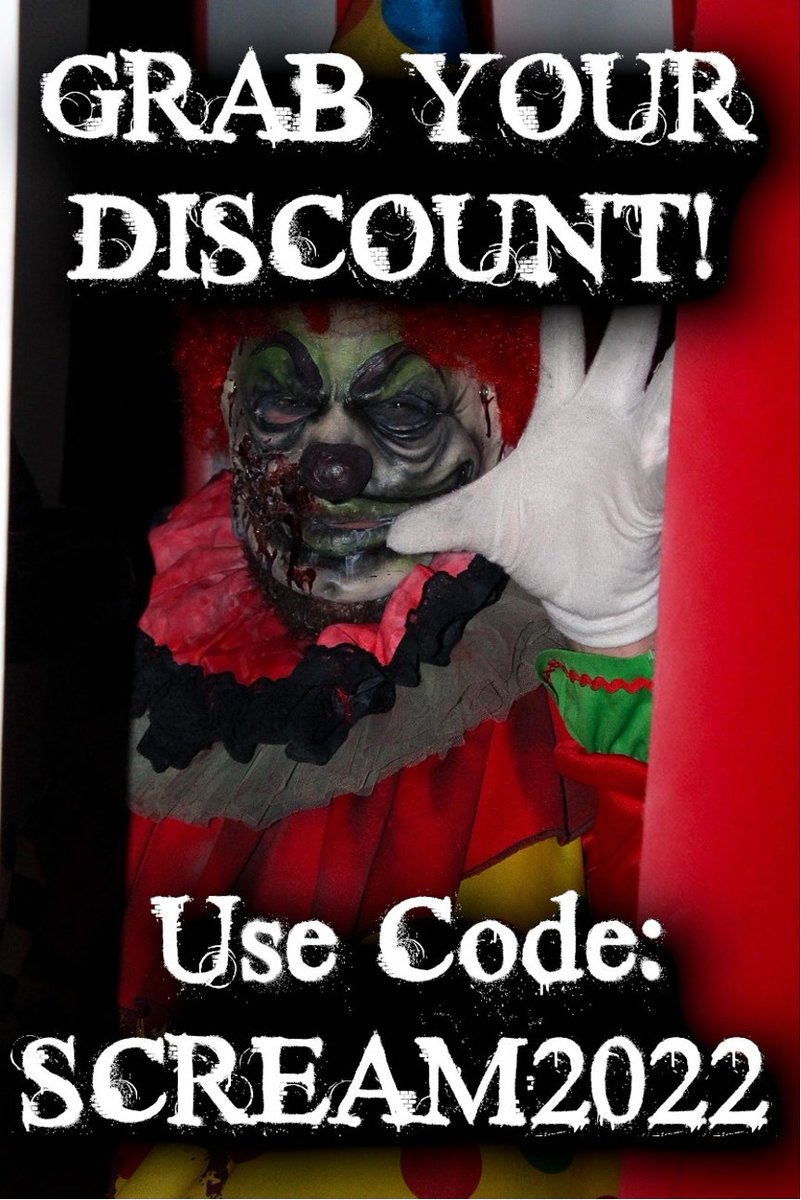 🚨Xtreme 'Scream' Sale now live - Use code: SCREAM2022🚨

To celebrate the release of Scream (2022) today, get 22% OFF tickets valid for the first 3 evenings of Xtreme Scream 2022! 

xtremescreampark.co.uk