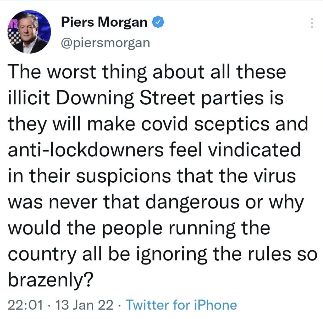 MartinDaubney's tweet photo. Piers is right that the anti-lockdowners have been vindicated. Now he needs to realise that our doom-monger media - with him as its biggest cheerleader - called it completely wrong

When our media should have been scrutinising government, they took the knee to COVID propaganda https://t.co/BbX7ceGEQV