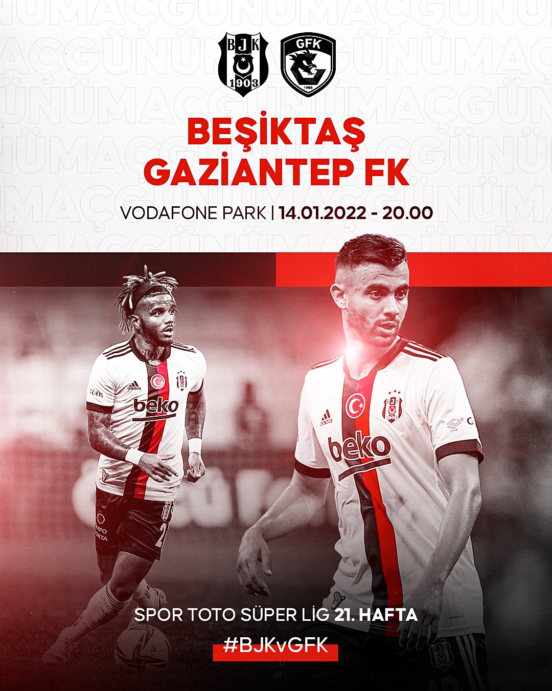 Beşiktaş JK on X: Beşiktaşımız, Süper Lig'in 21. haftasında Gaziantep FK'yı  3-0 mağlup etti 🔥😎🦅 #Beşiktaş  / X