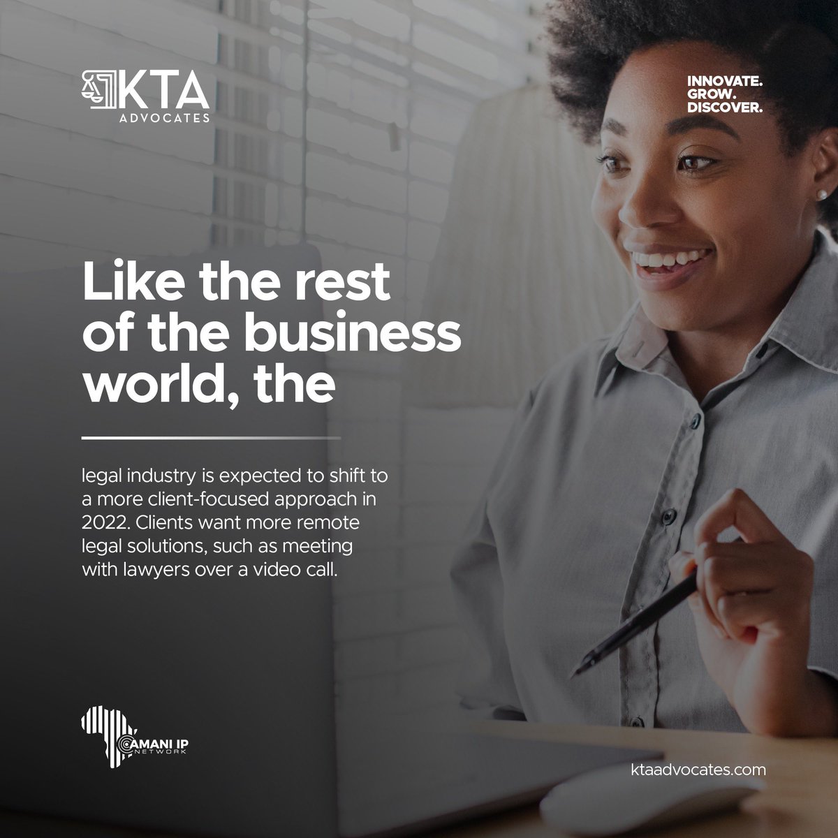 kta_law's tweet photo. Law firms in 2022 should adjust to the “new normal” i.e the pandemic and the digitization of most processes. 
Firms around the world are looking toward legal technology trends to address client demand and continue with growth.

Learn more; 
https://t.co/2w1R6ozRyC https://t.co/t0VtjF6zGZ