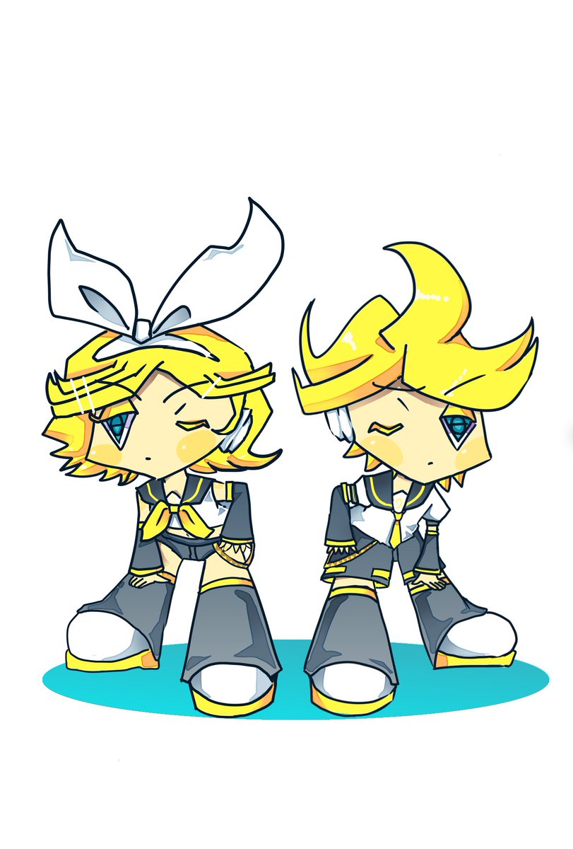 ゆきんこさんのデフォルメリンレン クールにポーズをとってウインク カッコイイ A Piapro ピアプロ のイラスト ゆきんこさんのデフォルメリンレン クールにポーズをとってウインク カッコイイ A Piapro ピアプロ のイラスト