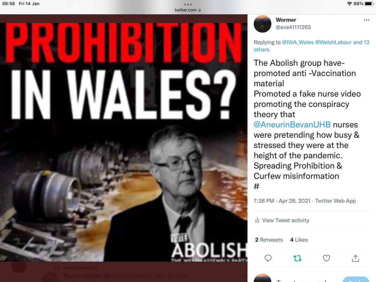 eva41111265's tweet photo. @GBNEWS @danwootton Just some of the misinformation @GBNEWS contributor Richard Taylor has promoted about @PrifWeinidog .
@GBNEWS would be advised to use honest brokers.
#DickTheGrift https://t.co/PGIsvMvWa9