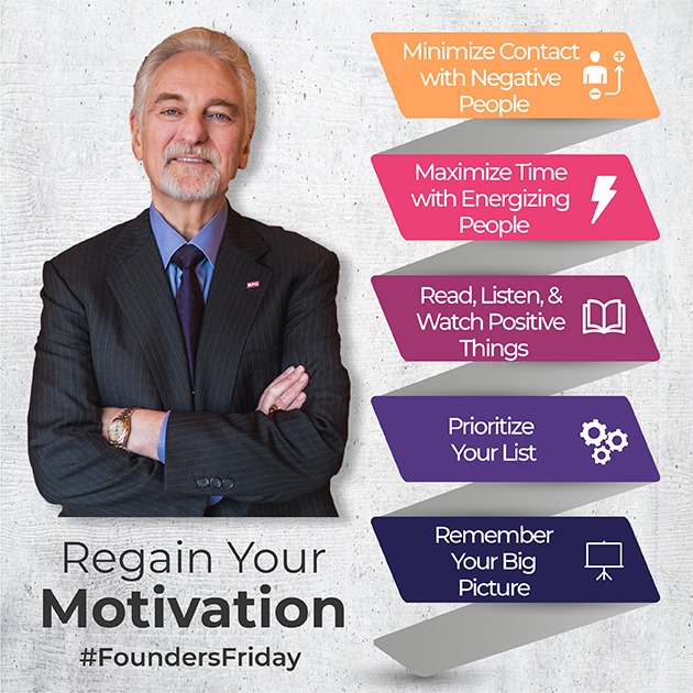 LONG-TERM MOTIVATION COMES FROM WITHIN

Everyone struggles with motivation at some point during their professional lives.
I share tips for getting inspired when you are lacking motivation.
bit.ly/3A4EsZJ

#ivanmisner #motivation #FoundersFounder  #tips