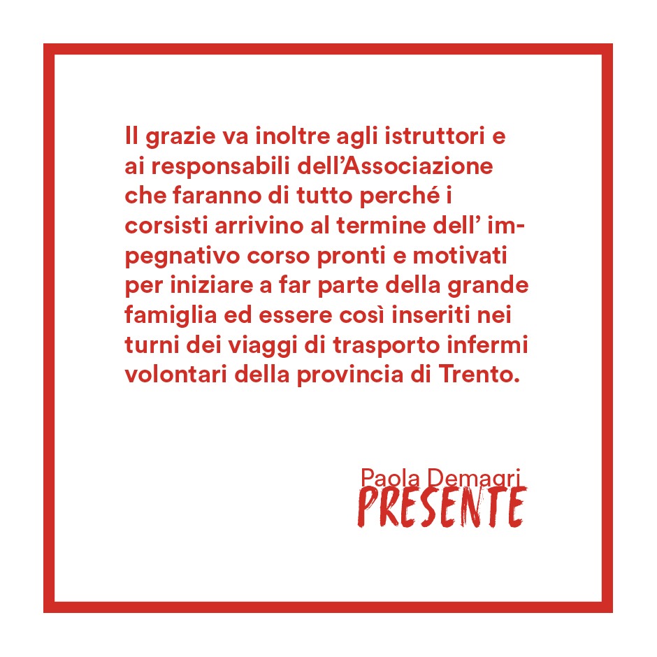 PaolaDemagri's tweet photo. Il nostro è un territorio vocato alla solidarietà, al volontariato e all’associazionismo, come è stato ricordato ieri alla bellissima serata dedicata alla presentazione del corso della Croce Bianca di Riva del Garda.
#crocebianca #volontari #trasportoinfermi #paolademagripresente https://t.co/fJujTmAjdA