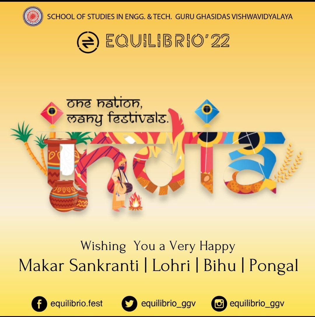 equilibrioggv's tweet photo. With the kites flying in the sky,
Equilibrio wishes you to achieve high.

Wish you all Happy Makar Sankranti, Lohri, Bihu and Pongal! https://t.co/G4MTZ8ILnk