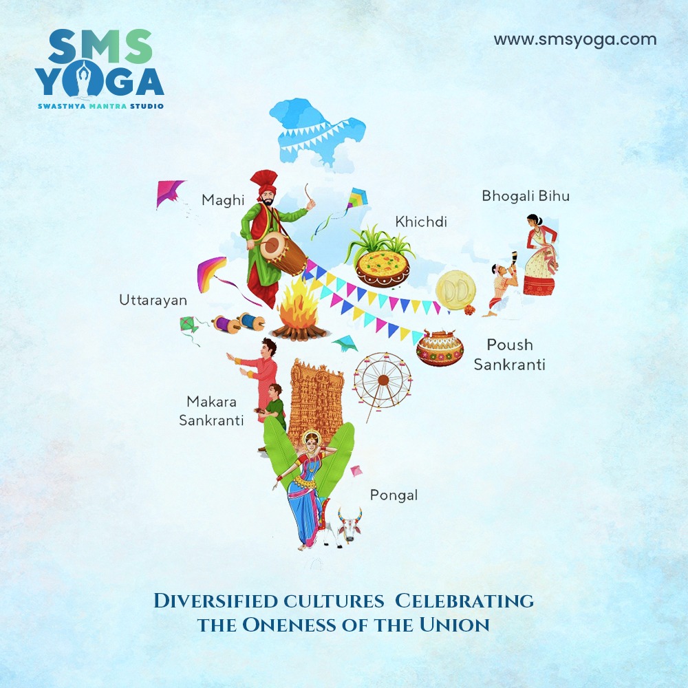 sms_yoga's tweet photo. Celebrations might take different forms and names, but the spirit is one, rejoicing the new harvest and a new Beginning. Let’s also imbibe this positive spirit and make our lives healthy and beautiful as ever.

#SwasthyaMantraStudio #SMSYoga #Bihu #Pongal #MakarSankranti #Pongal https://t.co/h2UQP5396W