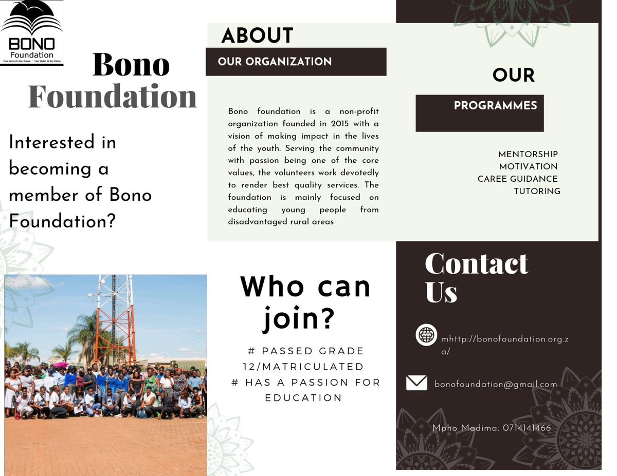 bono_foundation's tweet photo. Bono Foundation is ready to begin 2022 with you, get in touch....
#yourdreamisourdream 
#yourvisionisourvision https://t.co/iUWHuzZ4pf