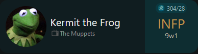 ErishiaHearn's tweet photo. *choose 4 characters/ppl that have the same mbti as you to introduce yourself to someone who doesnt know you*
-suppressed kermit sounds- https://t.co/CIobbyDw4G