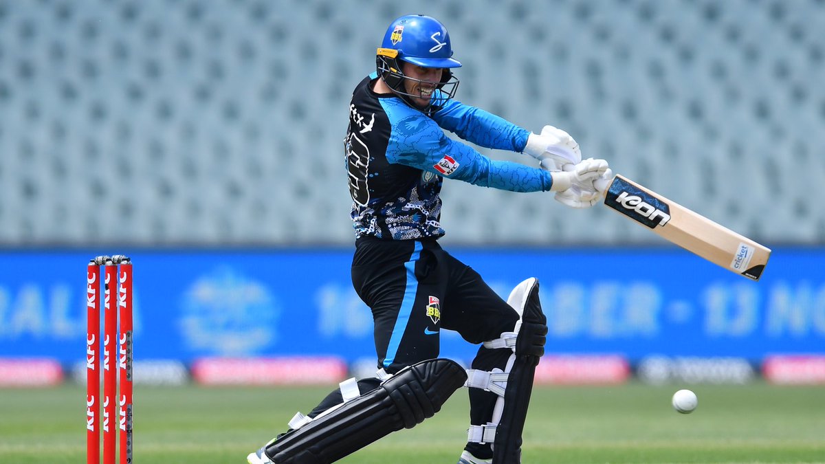 StrikersBBL's tweet photo. An honour and a privilege to wear this design &amp; play for this trophy ✊

#BBL11 #BlueCrew https://t.co/NtkRmoG7xi