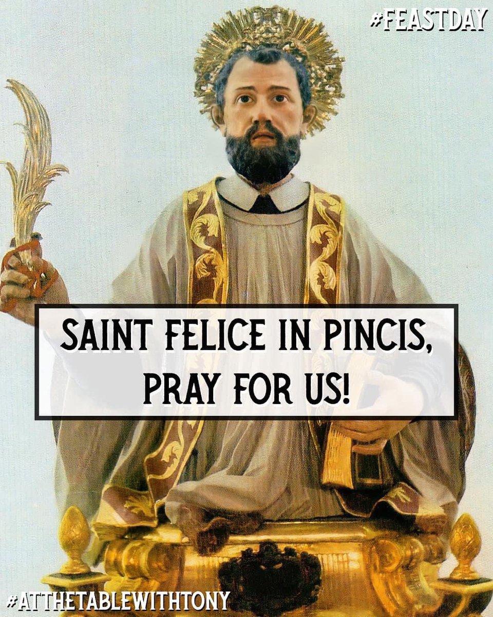tonyatthetable's tweet photo. Saint Felice in Pincis, Martyr, pray for us! He is the #PatronSaint of lost animals. He is also the Patron of #Nola, #Cimitile, & #PomiglianoDArco (#Napoli); #SanFeliceACancello (#Caserta); #TavernolaSanFelice (#Avellino); & #Orria (#Salerno). #FeastDay #AtTheTableWithTony https://t.co/0LkqYuOIvs