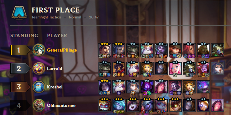 theirevdnd's tweet photo. I had to Mercenary Lose Streak 3 games for this. Only playing Chaos Pengu from now on. @Mortdog @TFT #tft #Kaisa3in3rd https://t.co/ItUANYfUjJ