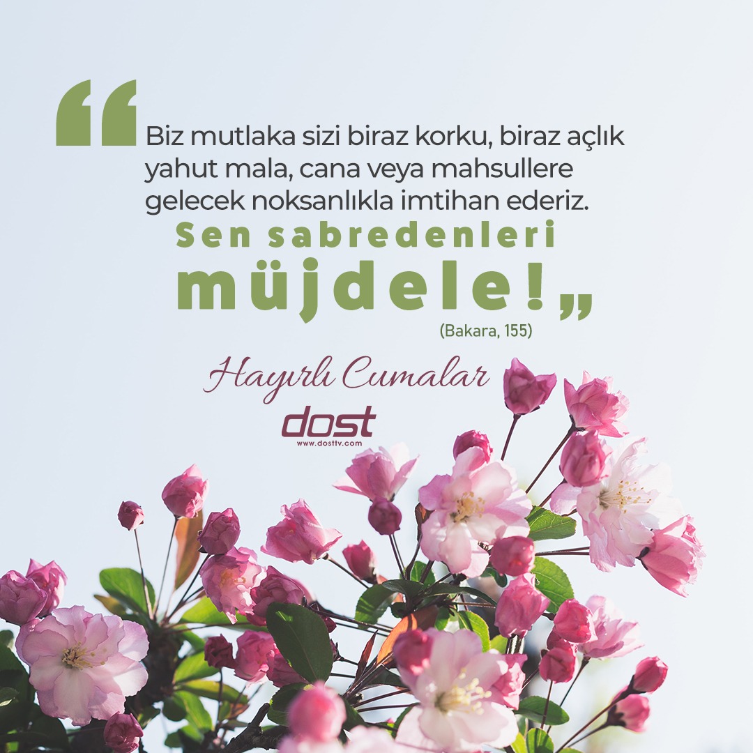 Cumamız mübarek olsun.
#dostradyotv