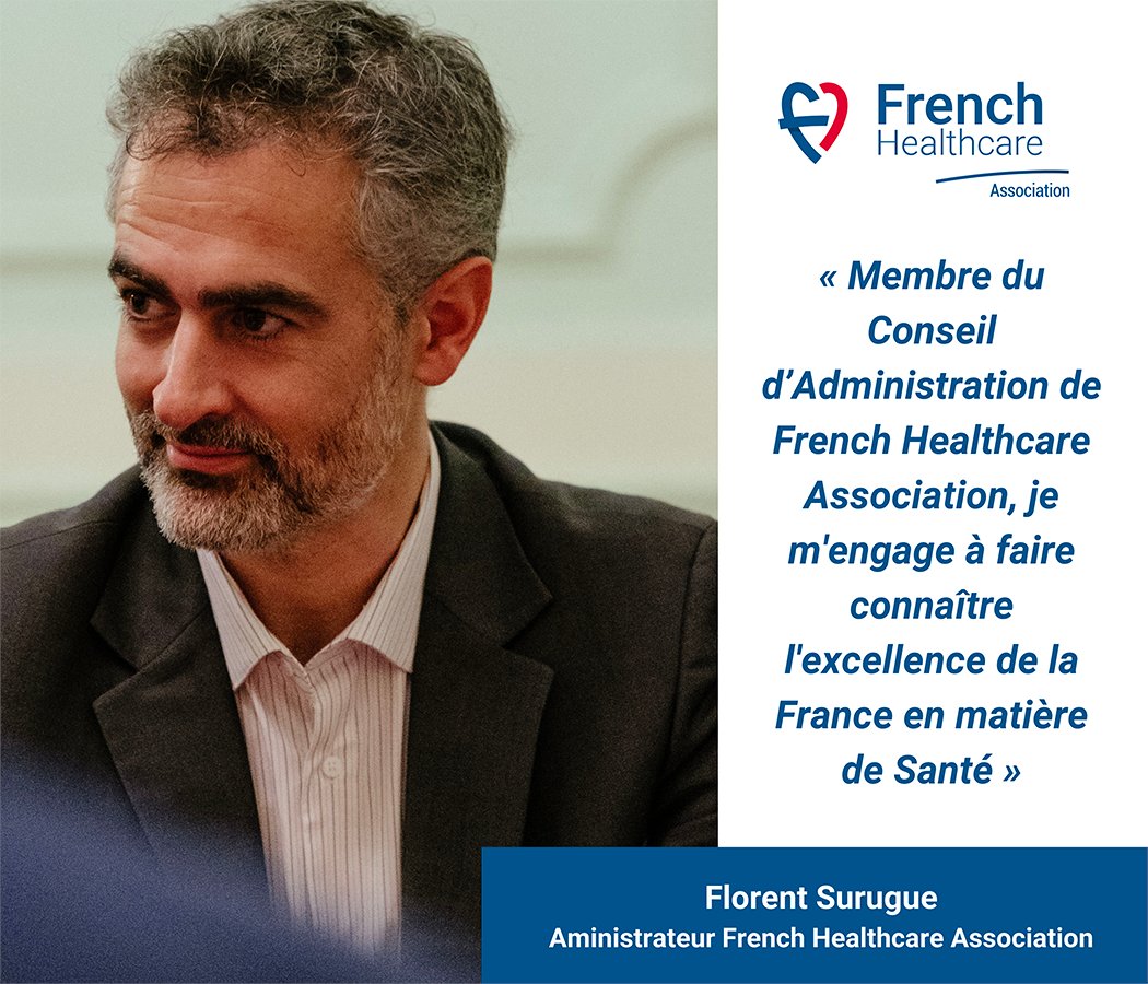 Fier d'accompagner le développement de @frenchhealthcare qui porte l'image de l'excellence en santé de la France à l'international #santé #startupdm #dm @SNITEM @frenchhealthcare 🇫🇷 French Healthcare Association