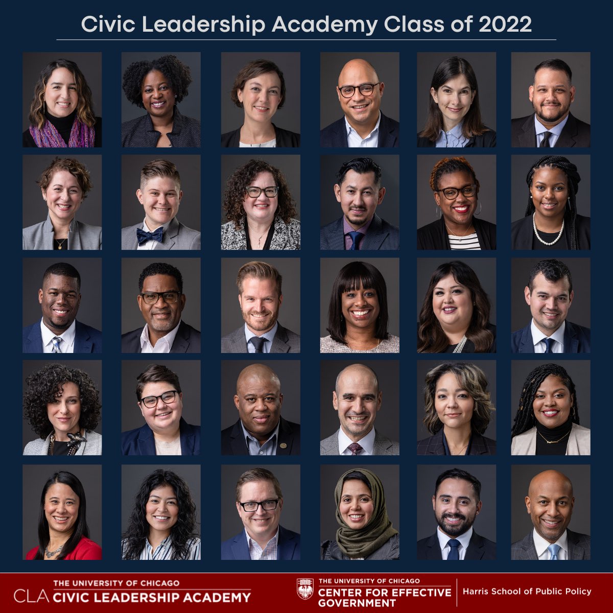 RachelLFink's tweet photo. Thrilled to join the 2022 @UChicagoCLA class partnering to advance social change and strengthen civic leadership throughout @Chicago. Excited to work with @UChicagoCEG, @HarrisPolicy, @UChicago, and my fellow cohort members! #CLA22 https://t.co/NMgYNIJWJT https://t.co/FywQFXQ9NL