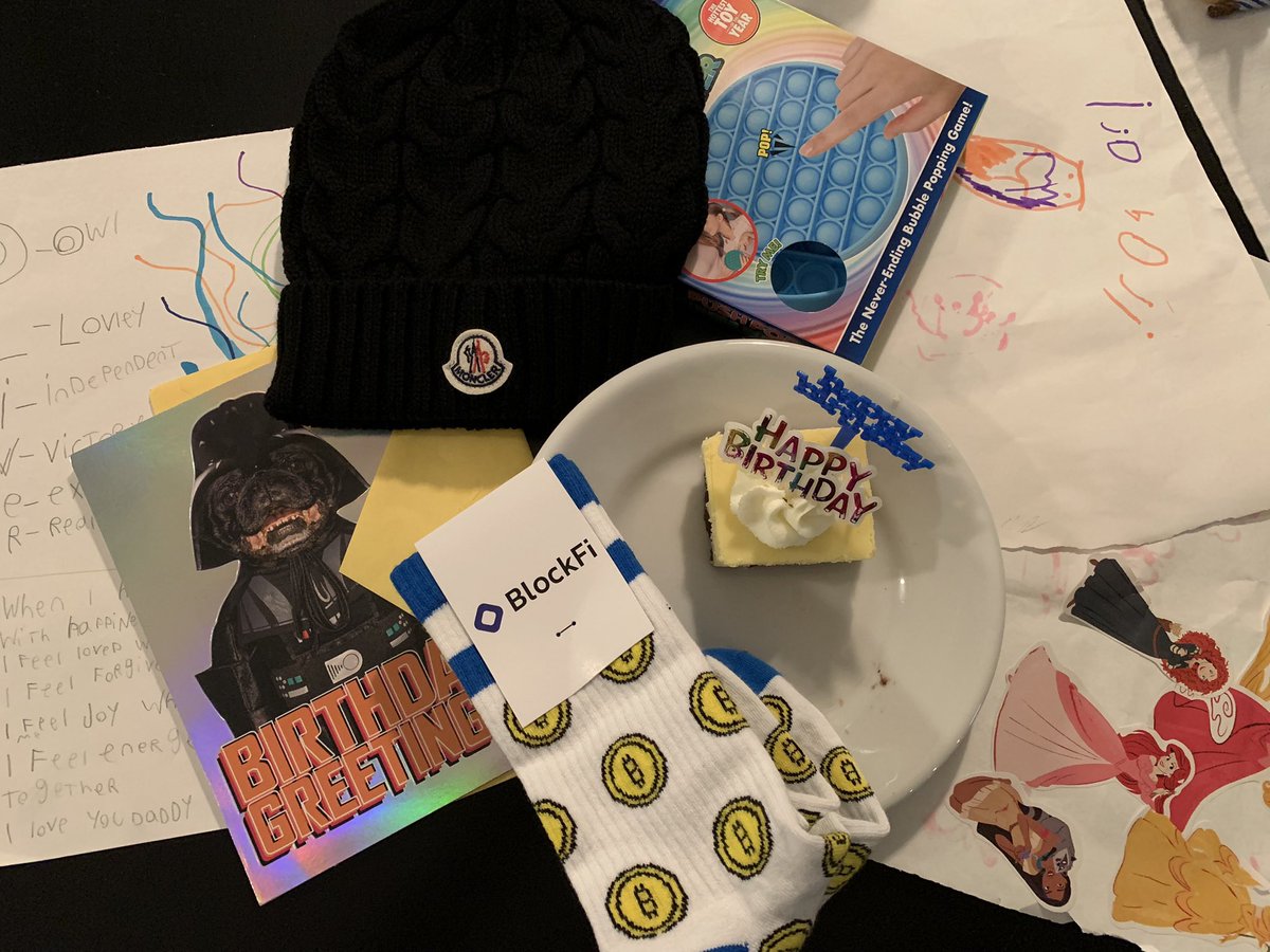 oliverkramer's tweet photo. I’m a Happy 51!!! Thanks @BlockFi for making it to the party… so excited to rock my #SockFi @BlockFiZac #WAGMI #BlockFi #StackSats &amp; #HODL🎂🥳🍊🦾🚀 https://t.co/9d1wNyPQmw