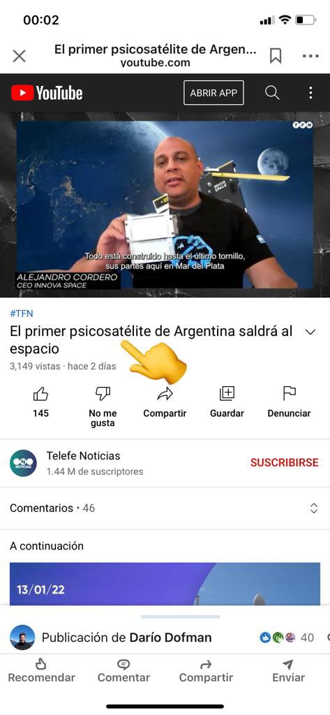 dariosz75's tweet photo. Psicosatélite 🤣🤣 es un Satélite que analiza a las personas 😂
Nadie se da cuenta cómo redactan en @telefenoticias @neutronarg https://t.co/mmqCpmnxlA
