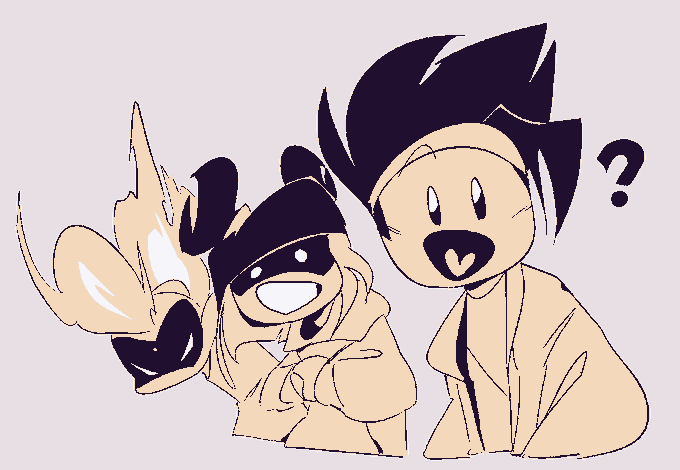 Art of the traffic light trio by @/minbitt
