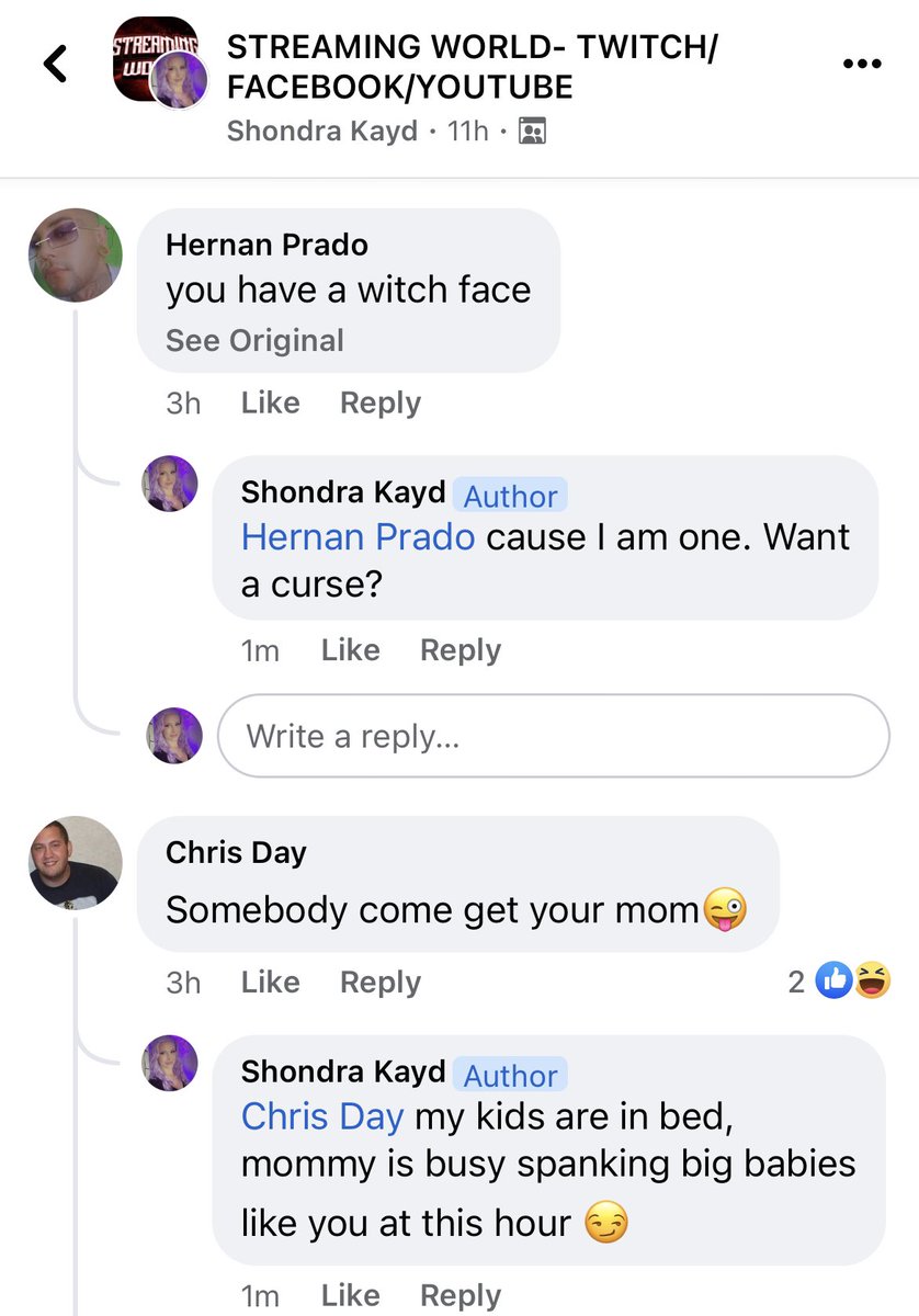 ShondraKayd_'s tweet photo. Facebook has some toxic shit going on… this was in replies to my pikachu costume. https://t.co/8zS9bGtRSU