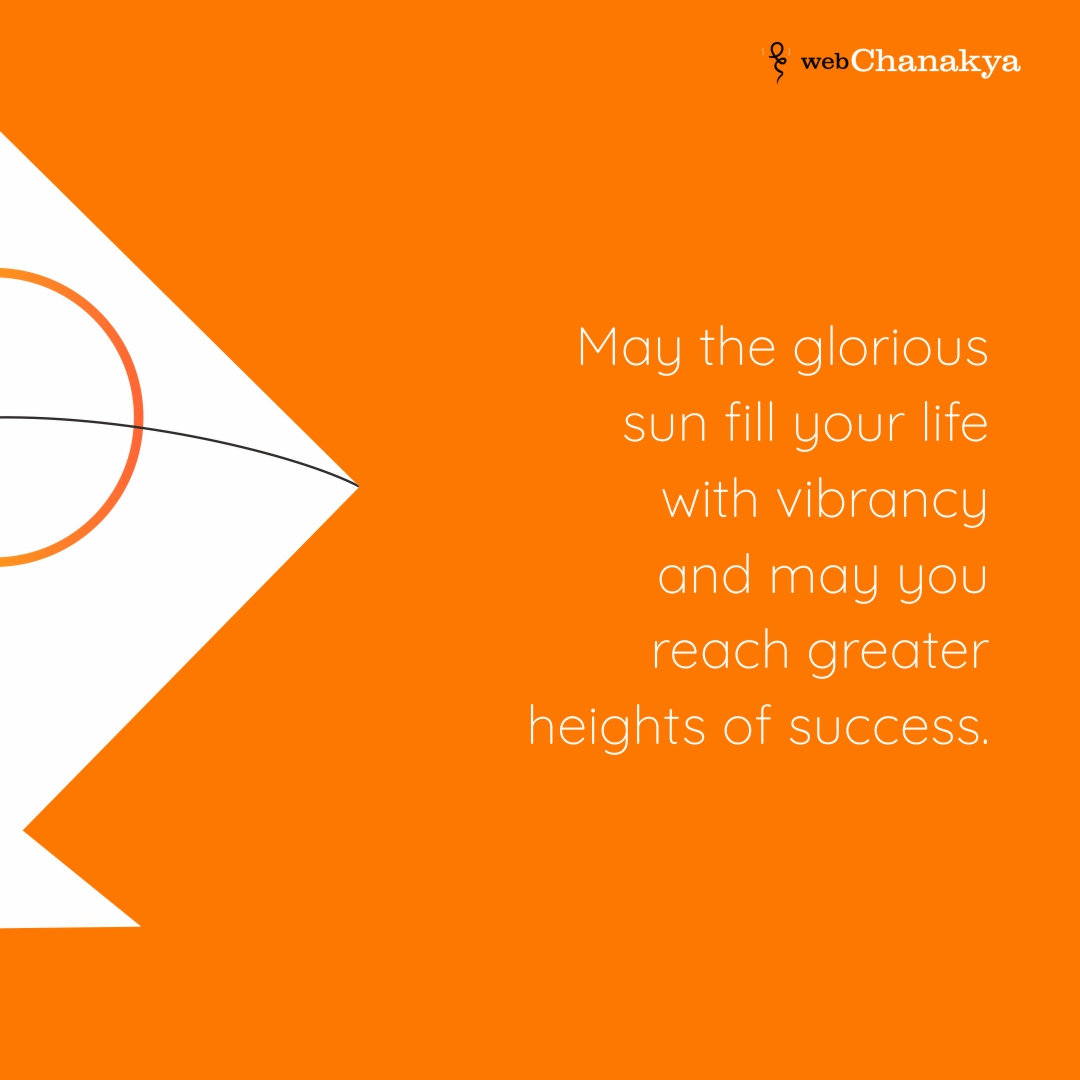 WebChanakya's tweet photo. Let the energy and colors from the festival fill your life with success and happiness. 

Wishing you a Happy Makar Sankranti! 🪁 

#uttrayan #makarsankranti #webchanakya https://t.co/Po5XE0EQ17