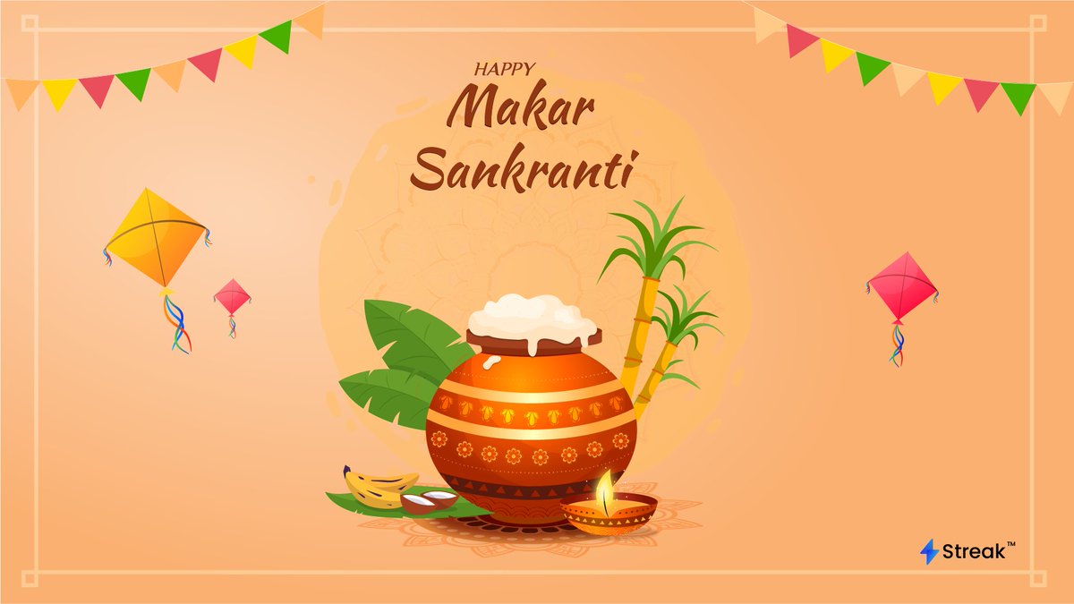StreakTech's tweet photo. May your profits soar the highest this year!🪁Wishing you all a very prosperous Makar Sankranti.😊

#uttrayan #makarsankranti #pongal #lohri #StridingWithStreak https://t.co/n6HzWFuCxz
