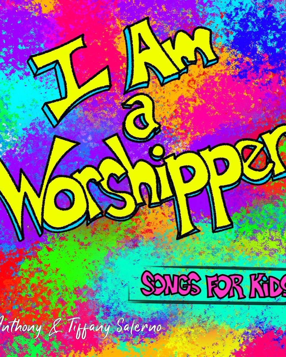 When the album cover for “I Am a Worshipper” was just some sketches with a pop of color! It was meaningful to work on it at the home of Abby (shinen next to me) because the title track was inspired by her! <a href="/spunkadellic/">Anthony D Salerno</a> then doctored it up in Affinity. Didn’t he do a great job!?