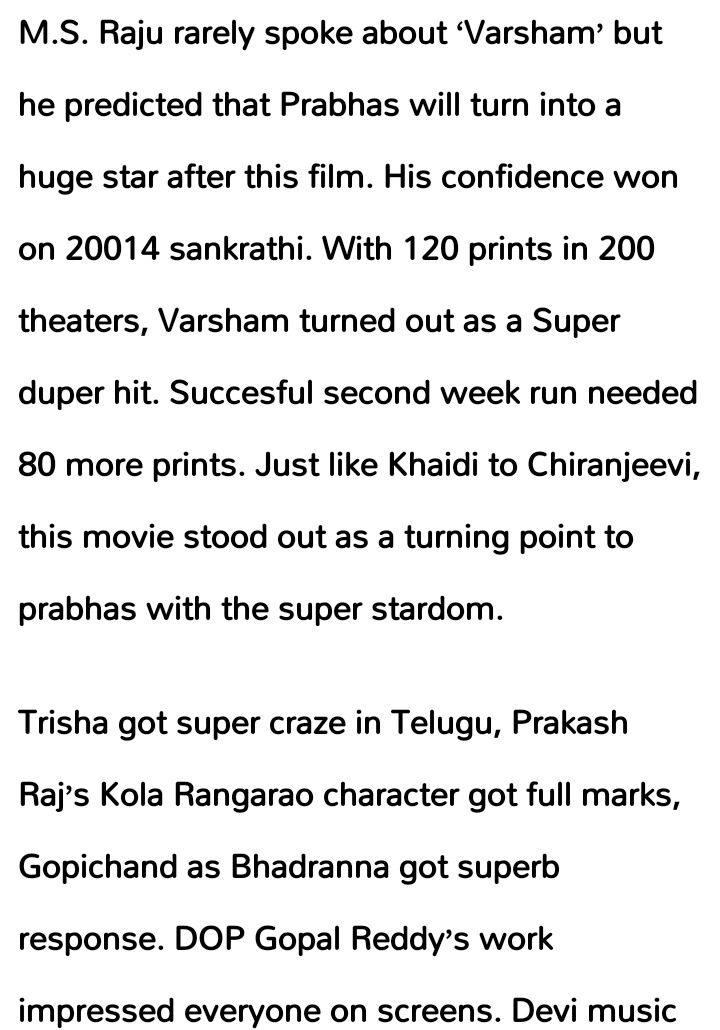 superstar3sha's tweet photo. The story behind🤩,how thalaivii #southqueen @trishtrashers cast into #varsham movie🤗.....#Shailaja became OVERNIGHT SENSATION 🤗after that film in telugu industry 😎
#18YearsOfVarsham
#trisha #TrishaKrishnan #Prabhas
Any Shailaja- venkat fans????😉 https://t.co/ig5nomUi51