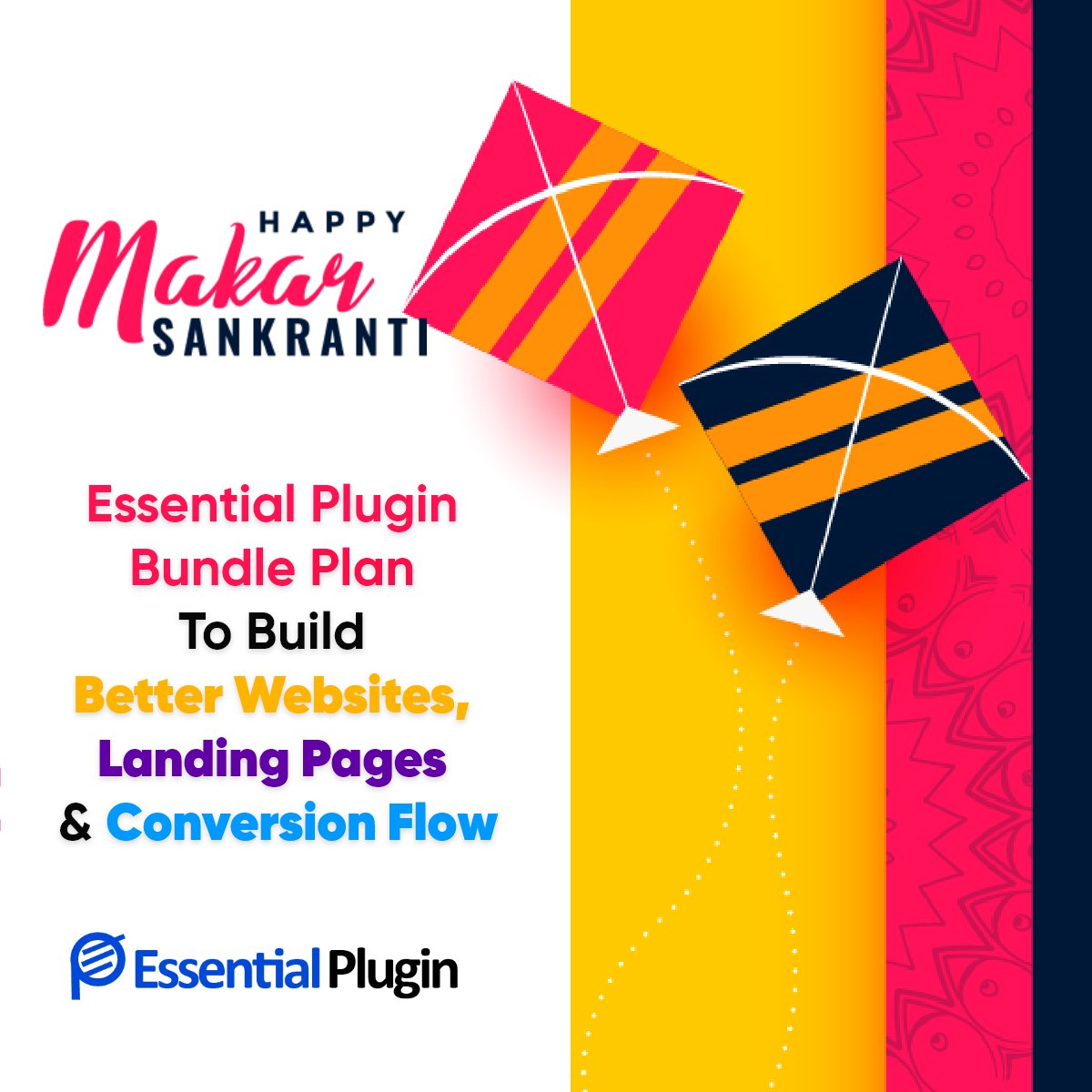 essentialplugin's tweet photo. May the Makar Sankranti fire burn away all your sorrows and fill you with the warmth of joy, happiness, and love. 

Wishing You A Very Happy Makar Sankranti !

#HappyUttrayana

#FestivalVibes #MakarSankranti #happypongal #KiteFestival #EssentialPlugin https://t.co/IUCuFY7cqJ