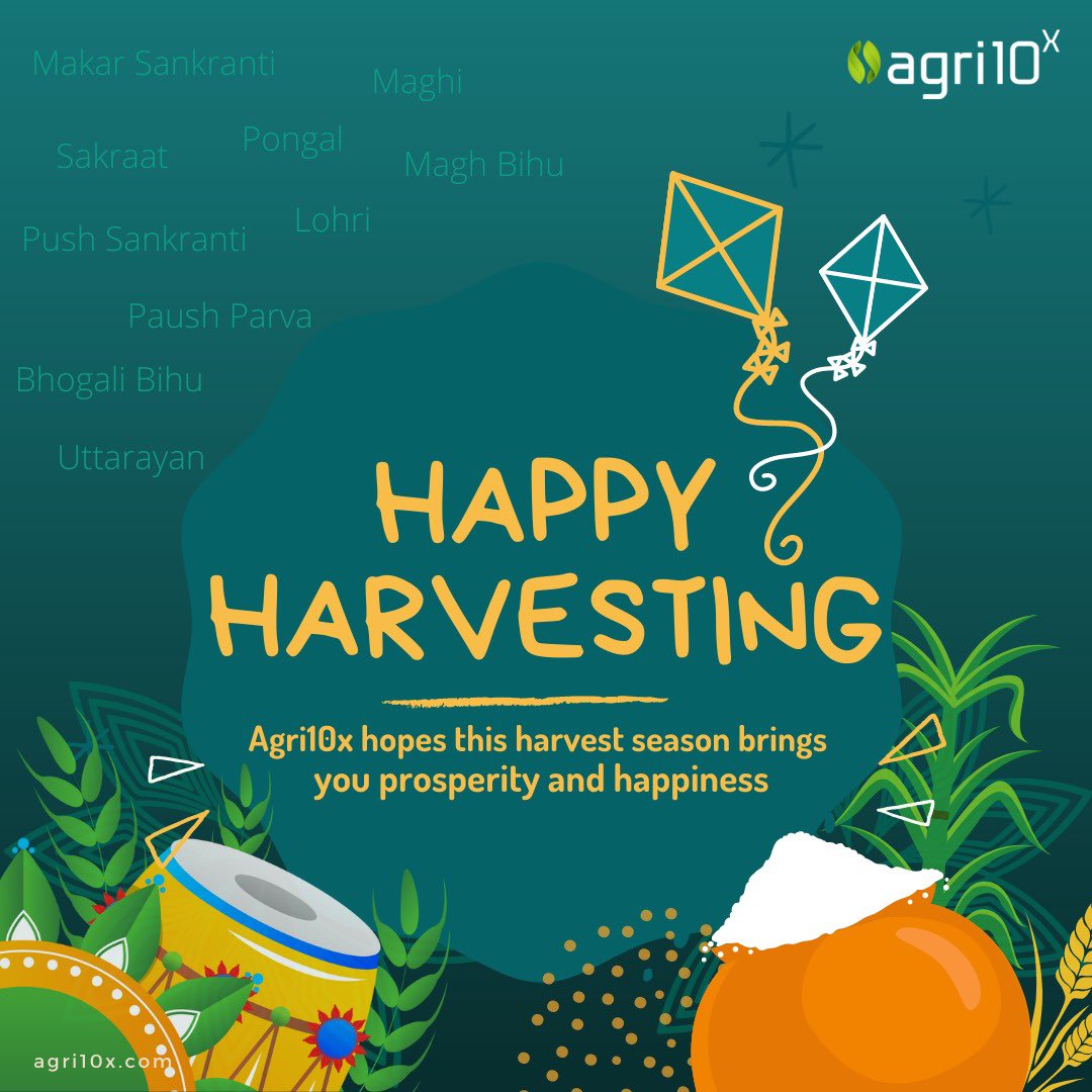 elmiratecapital's tweet photo. With good harvest, comes great prosperity!

Agri10x wishes, this harvest festival bring 10x success, yield and happiness in your life. https://t.co/k9JnVJmboD