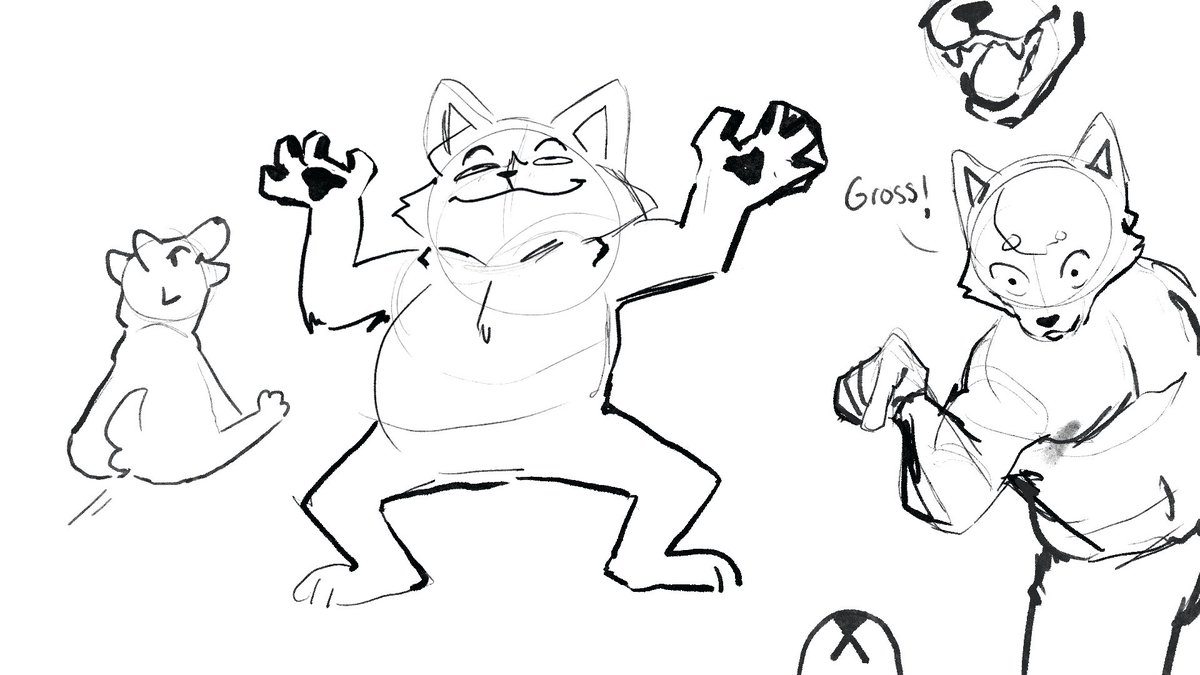 seamygouda's tweet photo. Doodles I been busy with work and stuff #ArtistOnTwitter #furryart https://t.co/fNF5EXQPsk