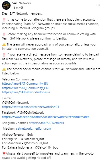 SAT Network tweet media