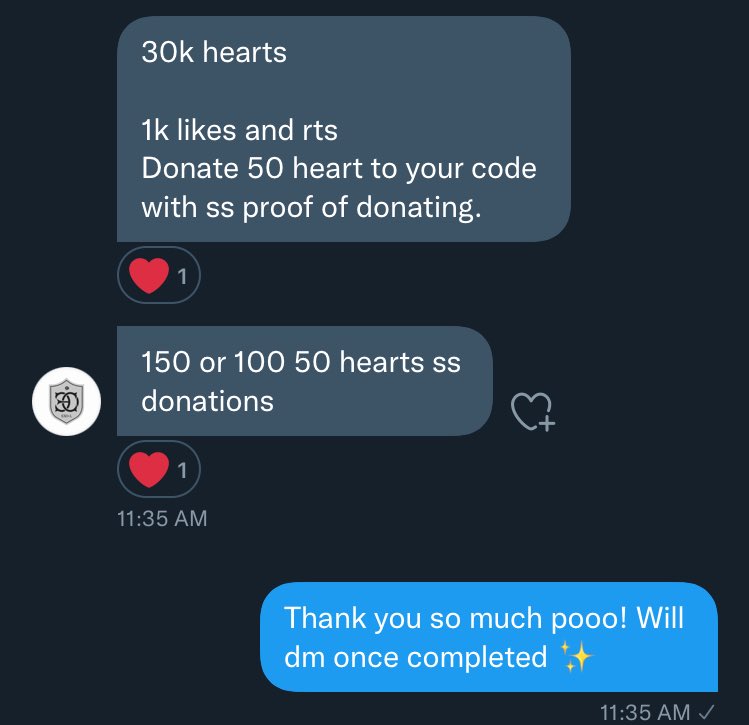PHIXOT9's tweet photo. 🚨🚨🚨🚨

EXO-Ls, we’ve got a deal for 30k hearts!!

-1k likes
-1k RTs
- Atleast 100 replies of 50 hearts sent to our code : nxknm

Help us, Ls!! 🙏🏻

#EXO #액소 @weareoneEXO https://t.co/W2q5cZZBLi