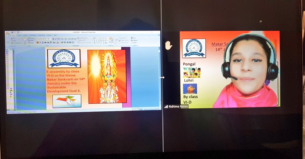 MamthaSays's tweet photo. Live Virtual assembly by VID on"One festival with many names" #MakarSankranti #Pongal #Bihu #Lohri. Ss presented PPT showing vibrant culture &amp; tradition &amp; also sun movement to #uttarayan2022 under the guidance of Ms.Priyadarshini https://t.co/7T9zc8YGLn
 @ashokkp @Ahlconpublic1 https://t.co/MQtG4C8cPF