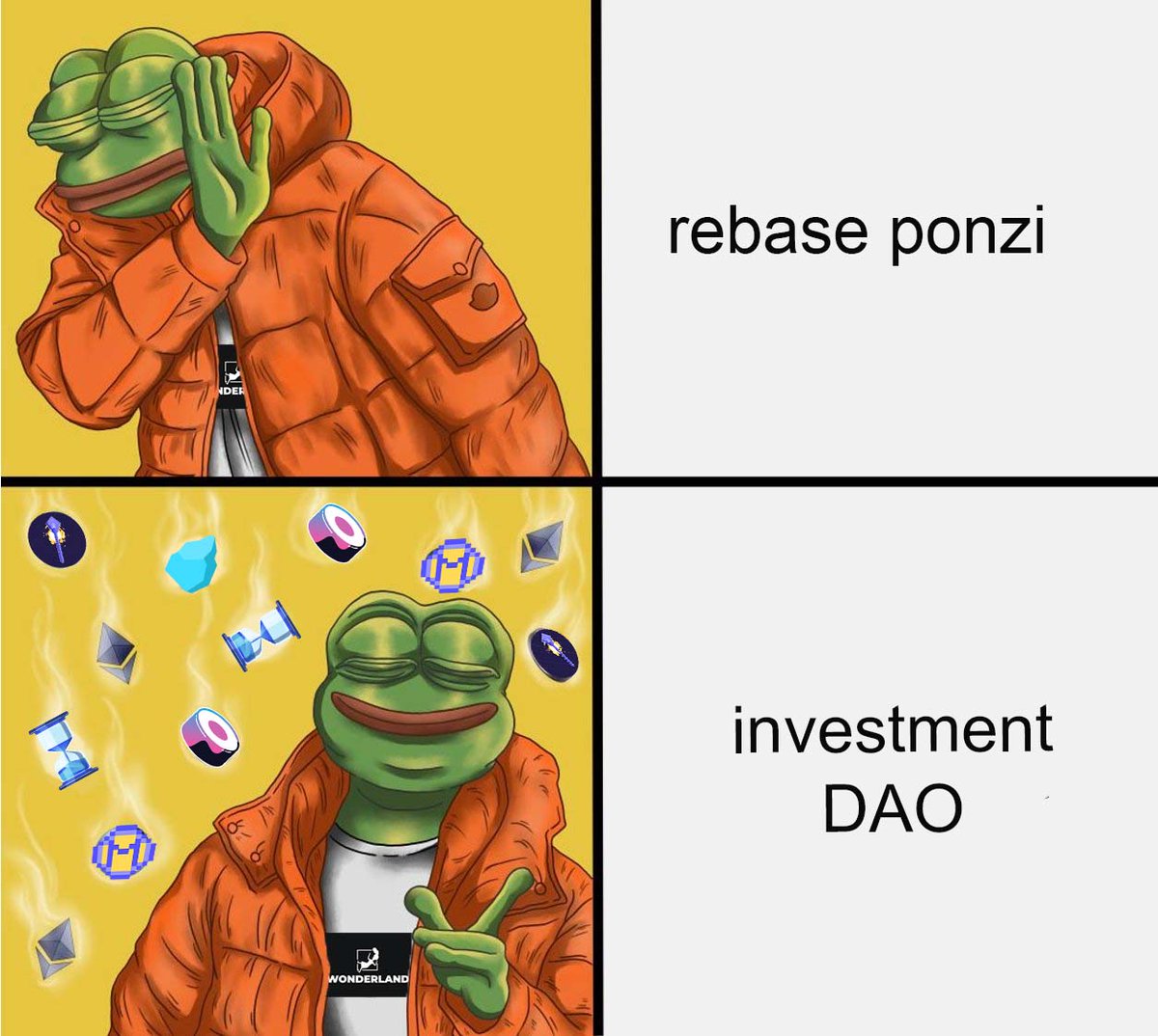 0xmikeybenzo's tweet photo. Started from a ponzi, now we're here 

Started from a ponzi, now all the frogs fuckin' here https://t.co/8Z4UA68qXi
