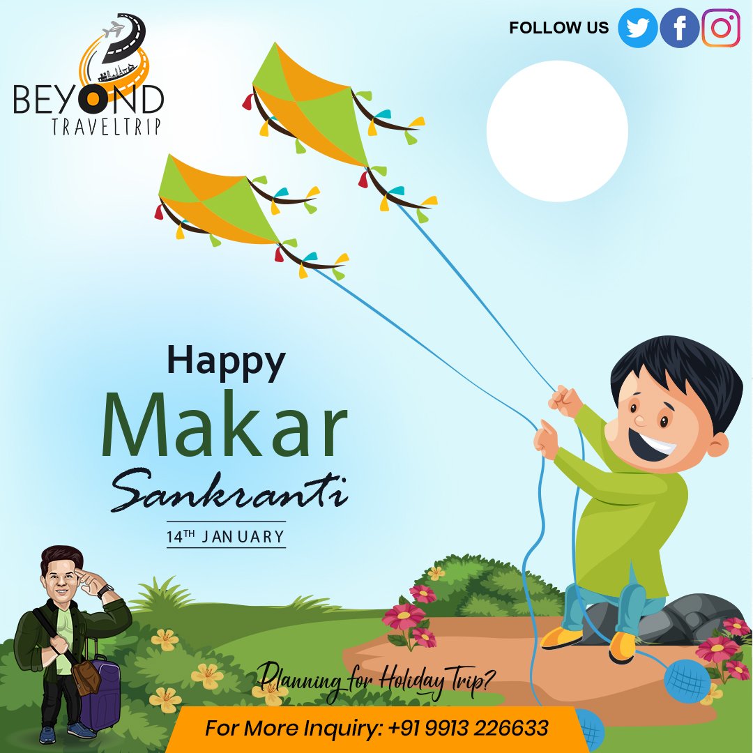 BTraveltrip's tweet photo. Have a cheerful Uttarayan, and may God bless you and your family with every bit of happiness, prosperity and kindness in the world! Happy Makar Sankranti 2022.
.
#beyondtraveltrip #beastoryteller #makarsankranti #india #festival #sankranti #kites #uttarayan #kitefestival #patang https://t.co/KK76zzc9hq
