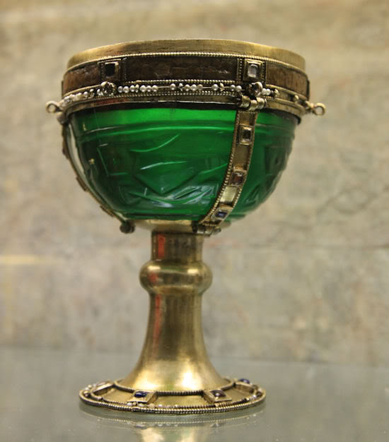 Byzantine glass Chalice, part of the loot of 1204; now at St marks treasury.