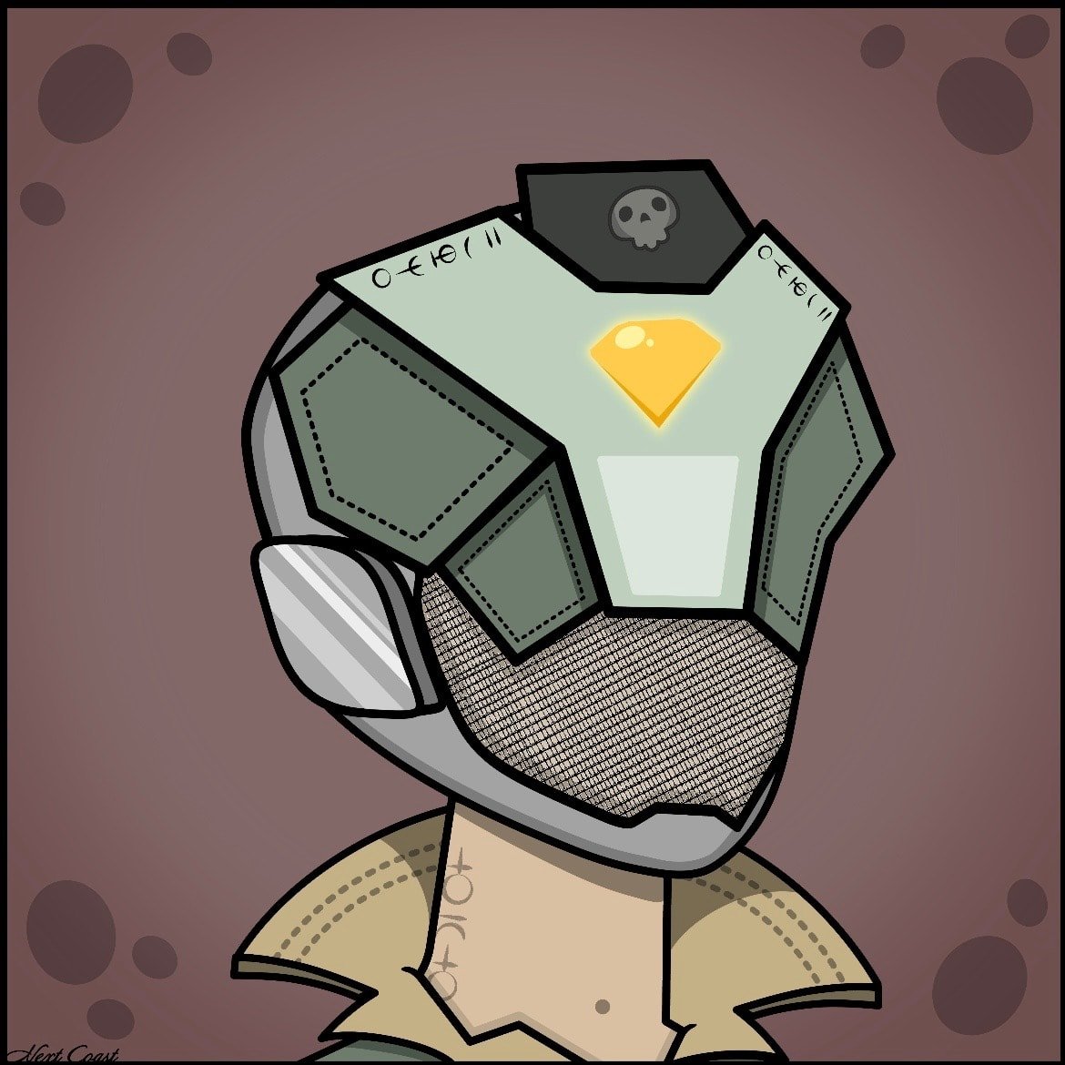 A sweet <a href="/Grim__Syndicate/">Grim Syndicate</a> x <a href="/MysteryManNFT/">Mystery Man | DAO</a> piece that was created by <a href="/nextcoast1/">NextCoast 💀 (🫗,🦉)</a> for our charity auction! 

Thank you <a href="/nextcoast1/">NextCoast 💀 (🫗,🦉)</a>!

Auction link: mysterymancharity.holaplex.com/listings/32DR2…